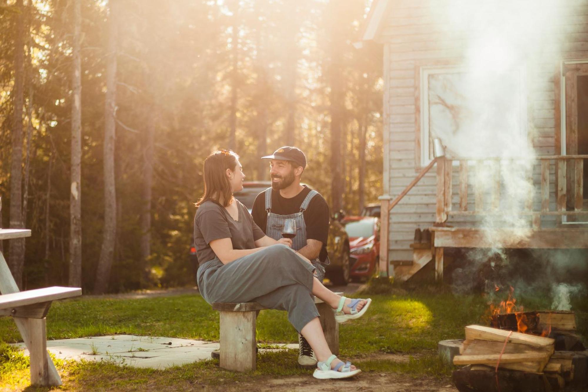 Chalets Du Bout Du Monde Gaspé Exteriör bild